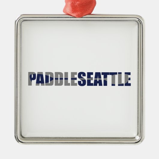 Paddle Seattle Kayaking Ornament Aus Metall (Vorne)