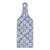 Paddle Shaped Blue and White Glass Cutting Board Schneidebrett (Vorderseite)