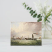 Paddle Steamer Ariel 1831 Postkarte (Stehend Vorderseite)