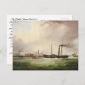 Paddle Steamer Ariel 1831 Postkarte (Vorne/Hinten)