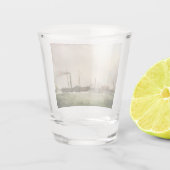 Paddle Steamer Ariel 1831 Schnapsglas (Rückseite)