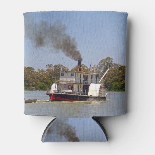 Paddle Steamer Chugging Down River Murray Dosenkühler (Vorderseite)