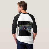 Paddle Steamer Dimensional Art, T-Shirt (Schwarz voll)