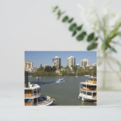 Paddle Steamers, Brisbane River, Brisbane, Postkarte (Stehend Vorderseite)