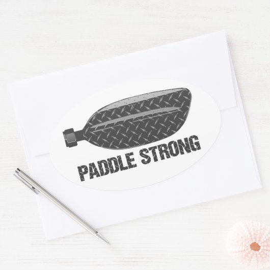 Paddle Strong Ovaler Aufkleber (Umschlag)