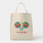 Paddle-Team-Stripteppiche für Pickleball Tragetasche (Rückseite)