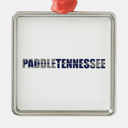 Paddle Tennessee Kayaking Ornament Aus Metall (Vorne)