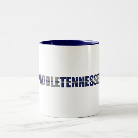Paddle Tennessee Kayaking Zweifarbige Tasse (Mittel)
