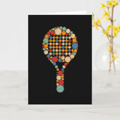 Paddle Tennis Karte (Gelbe Blume)