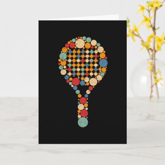 Paddle Tennis Karte (Gelbe Blume)