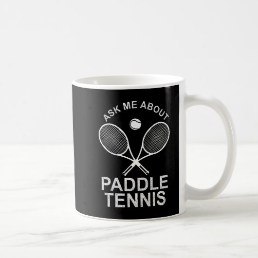 Paddle Tennis Tischtennis Beruflicher Spielplatz T Kaffeetasse (Rechts)
