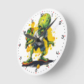 Paddle to the Mothership Pickleball  Runde Wanduhr (Winkel)