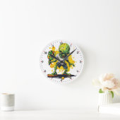 Paddle to the Mothership Pickleball  Runde Wanduhr (Zuhause)