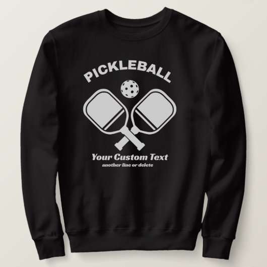 Paddle und Ball nach Maß Sweatshirt (Design vorne)