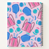 Paddle und Balls aus Pickleball Paddel und Balls P Notizblock (Rückseite)