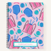 Paddle und Balls aus Pickleball Paddel und Balls P Notizblock (Vorderseite)