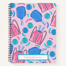 Paddle und Balls aus Pickleball Paddel und Balls P Notizblock