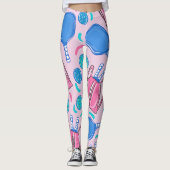 Paddle und Balls aus Pickleball Paddeln und Pink P Leggings (Vorderseite)