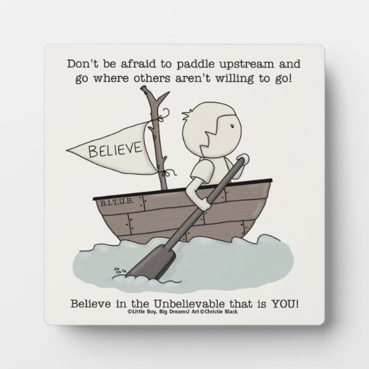 Paddle Upstream Fotoplatte (Vorderseite)