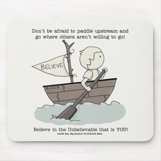 Paddle Upstream Mousepad (Vorne)