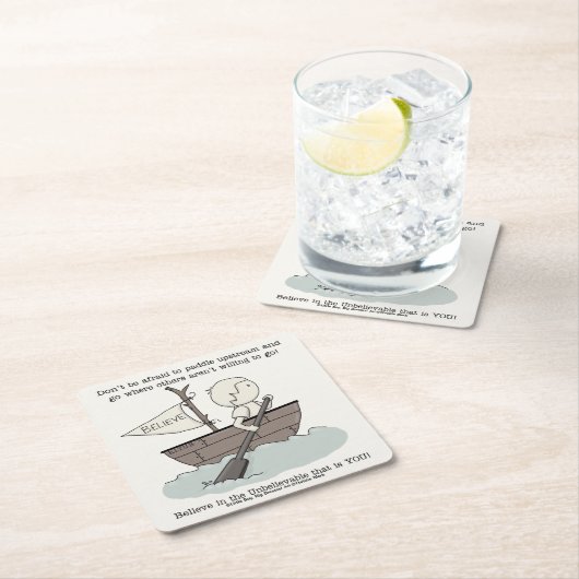 Paddle Upstream Rechteckiger Pappuntersetzer (Vor Ort)