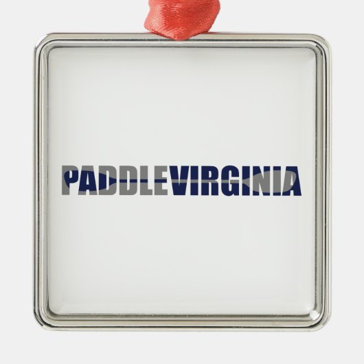 Paddle Virginia Kayaking Ornament Aus Metall (Vorne)