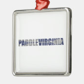 Paddle Virginia Kayaking Ornament Aus Metall (Links)