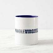 Paddle Virginia Kayaking Zweifarbige Tasse (Mittel)