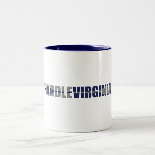 Paddle Virginia Kayaking Zweifarbige Tasse (Mittel)