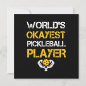Paddle von Funny Pickleball - Pickleballing & P Dankeskarte (Rückseite)