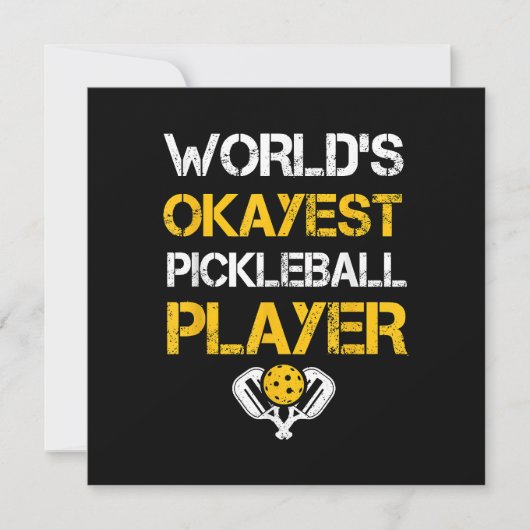 Paddle von Funny Pickleball - Pickleballing & P Dankeskarte (Vorderseite)