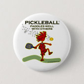 Paddle von Pickleball mit anderen Button (Vorderseite)