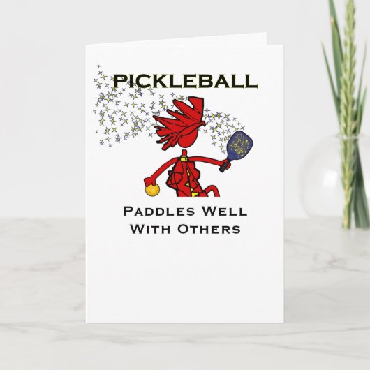 Paddle von Pickleball mit anderen Karte (Vorderseite)