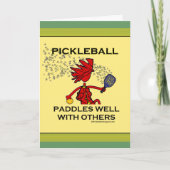 Paddle von Pickleball mit anderen Karte (Vorderseite)