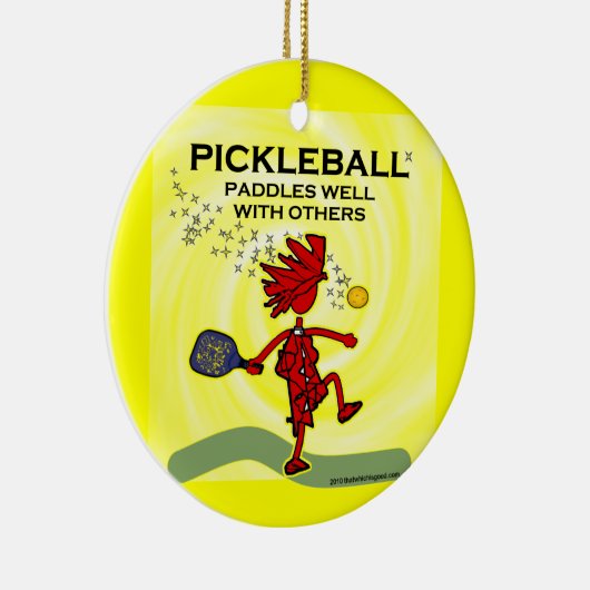 Paddle von Pickleball mit anderen Keramikornament (Rechts)