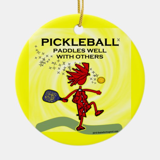 Paddle von Pickleball mit anderen Keramikornament (Vorne)