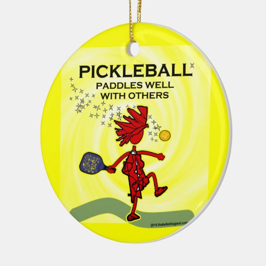 Paddle von Pickleball mit anderen Keramikornament (Links)