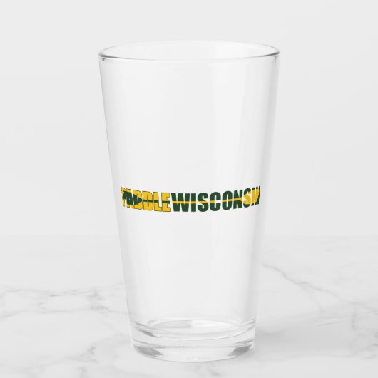 Paddle Wisconsin Kayaking Glas (Vorderseite)