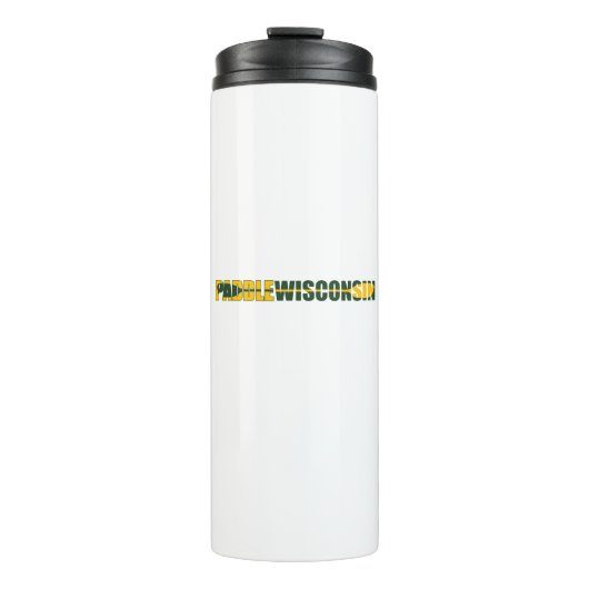 Paddle Wisconsin Kayaking Thermosbecher (Vorderseite)