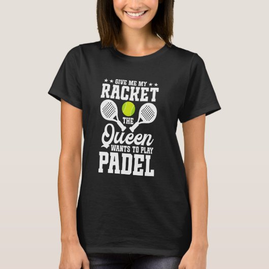 Paddleball Player Tournament Game Fan Racket Lover T-Shirt (Vorderseite)