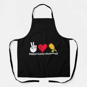 Paddleball Sports Mama Vater Ruhestand Peace Liebe Schürze