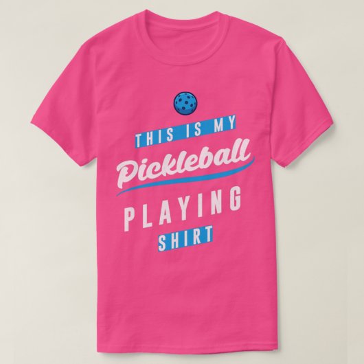 Paddleball Sports Pickleball Player Funny T-Shirt (Design vorne)