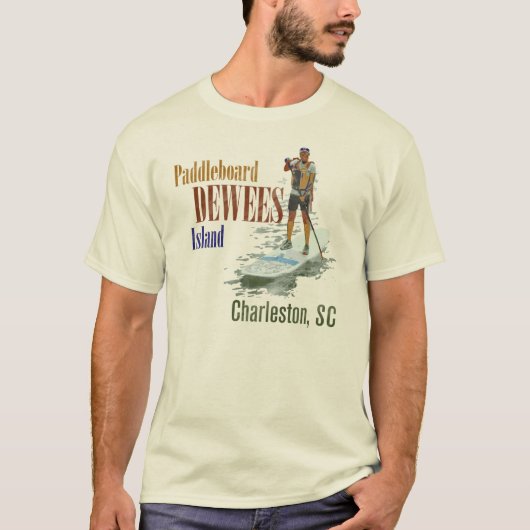 Paddleboard Dewees Insel, Charleston, Sc T-Shirt (Vorderseite)