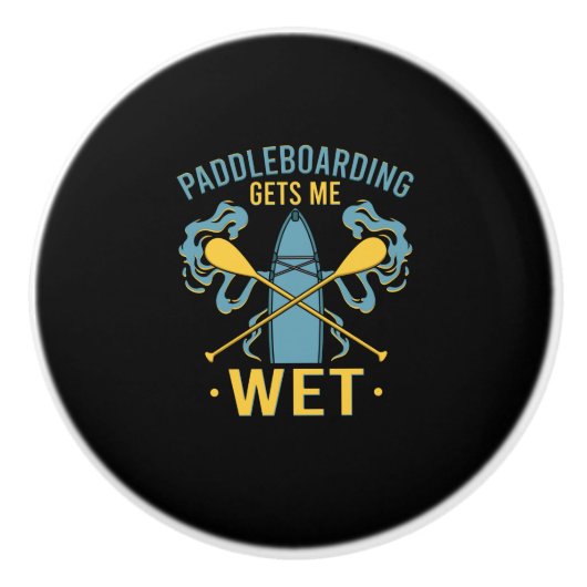 Paddleboard Paddleboarding Keramikknauf (Vorderseite)