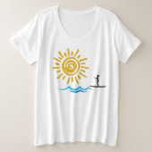 Paddleboard-T-Shirt Große Größe T-Shirt (Design vorne)