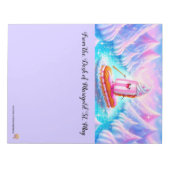 Paddleboarding-Gebäck Notizblock (Vorderseite)