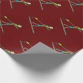 Paddleboarding Geschenkpapier (Ecke)