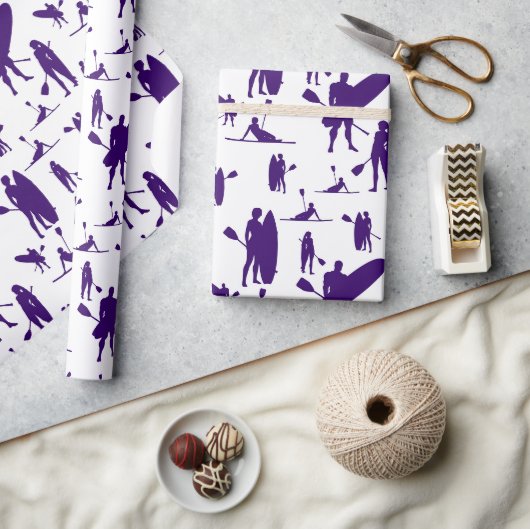 Paddleboarding  geschenkpapier (Kunsthandwerk)