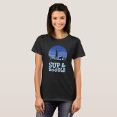 Paddleboarding Hund Sup & Doodle  3 T-Shirt (Vorne ganz)
