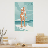 Paddleboarding Lake Washington Poster (Küche)